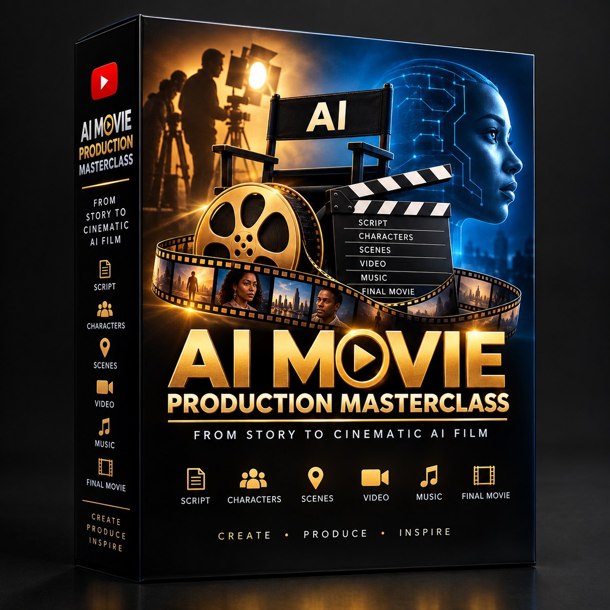 AI Movie Production Masterclass course box